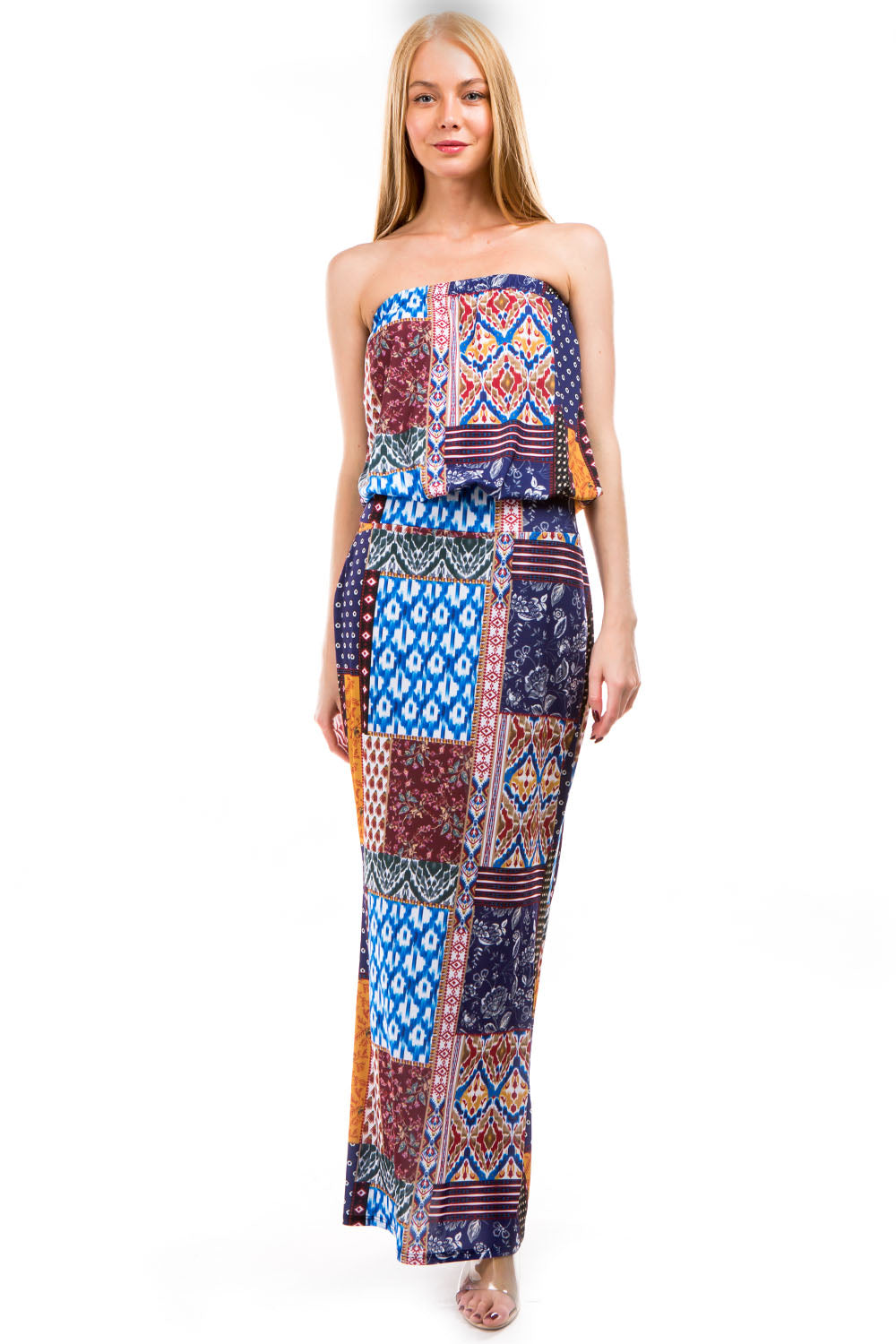 MAREN MAXI DRESS (MULTI BOHEMIAN)- VD2239