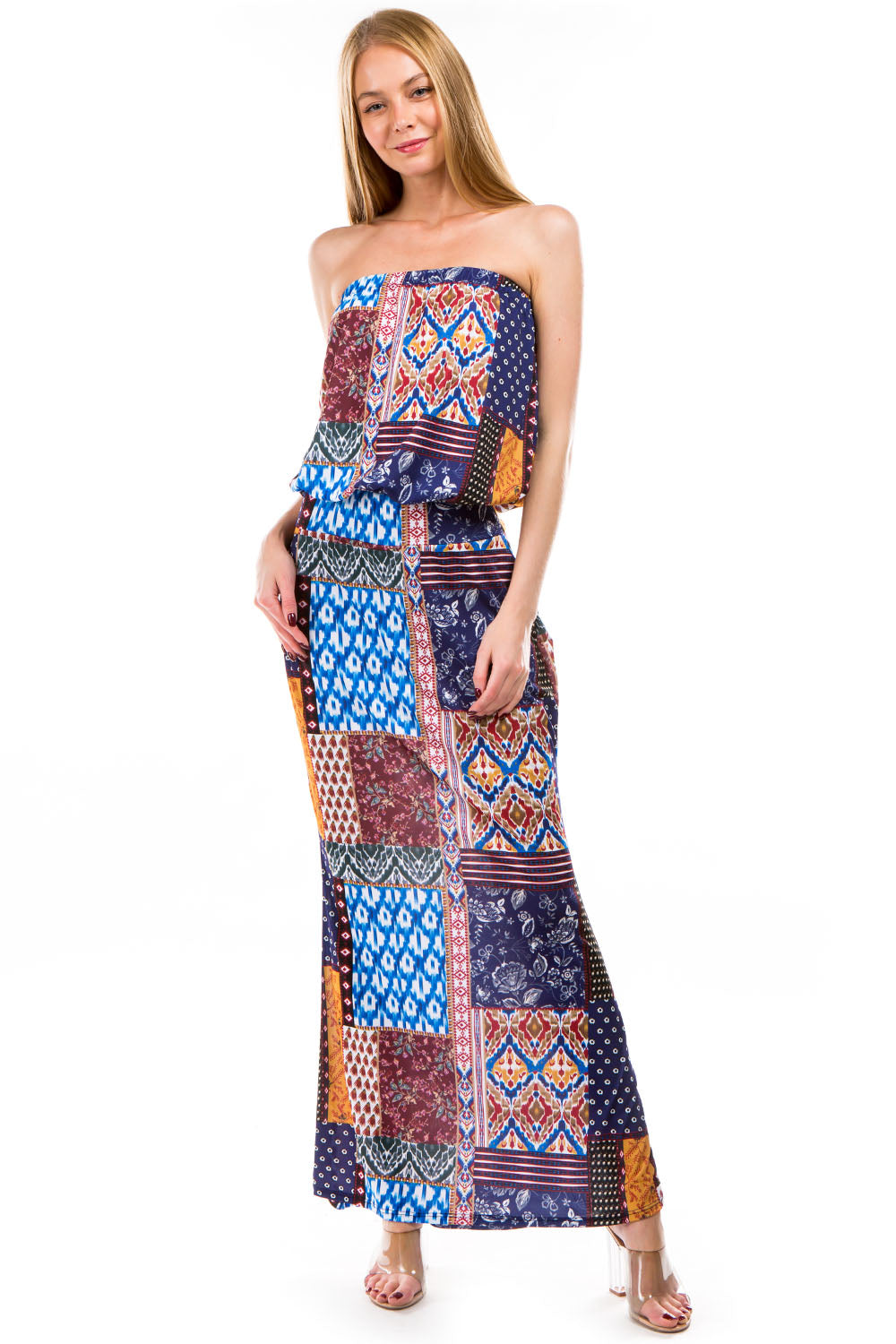 MAREN MAXI DRESS (MULTI BOHEMIAN)- VD2239