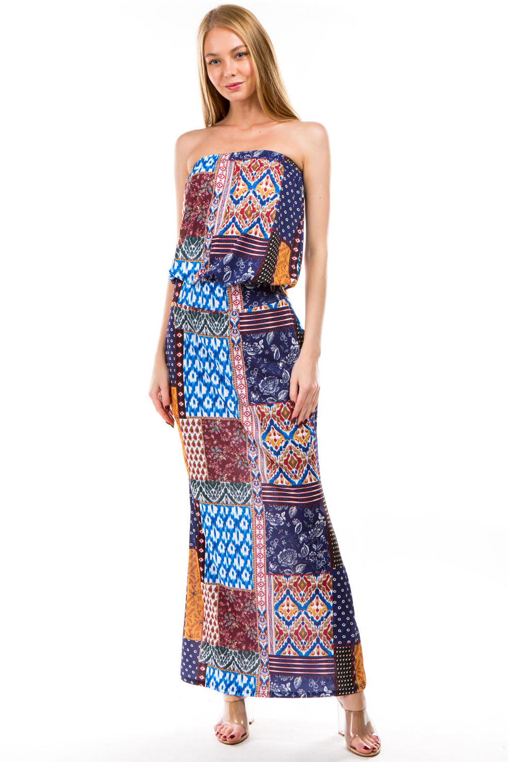 MAREN MAXI DRESS (MULTI BOHEMIAN)- VD2239