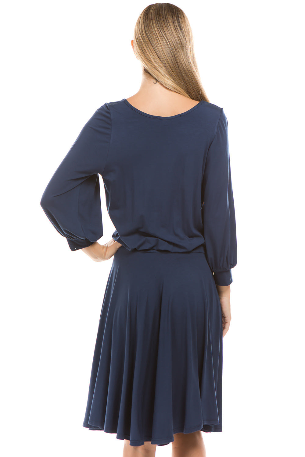PHOEBE DRESS (NAVY)-VD2347