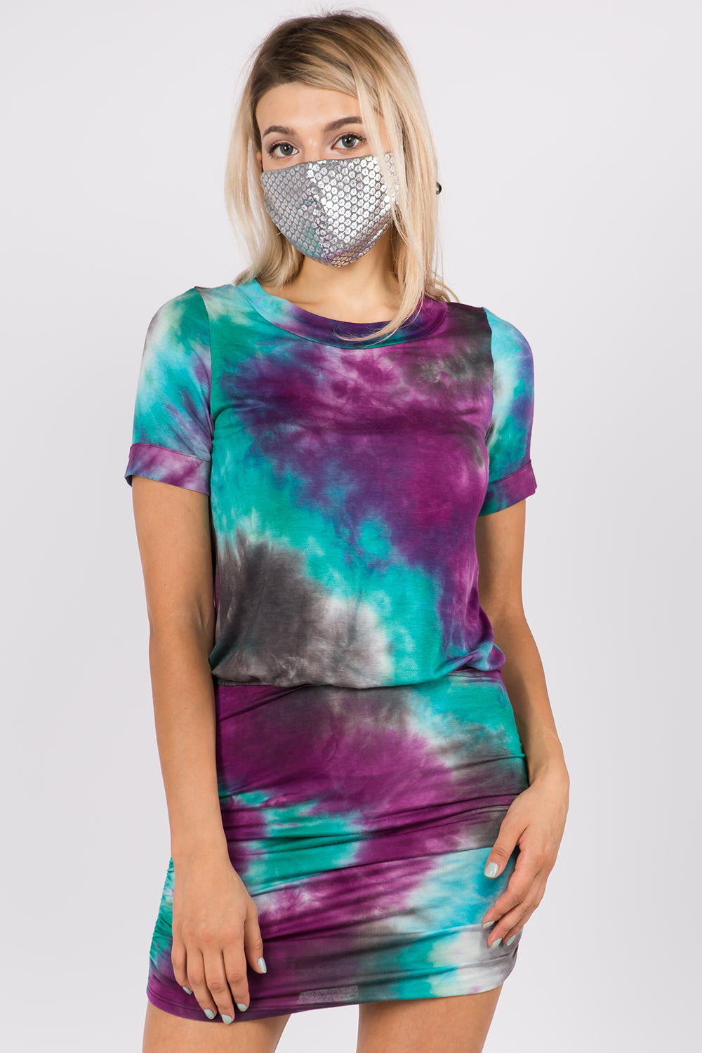 JEMIME DRESS (AURORA TIE DYE)- VD2771T