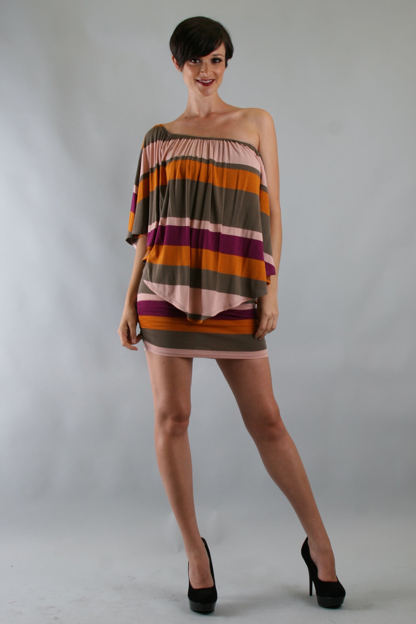 SUMMER CONVERTIBLE DRESS (OLIVE MULTI)-VD7867