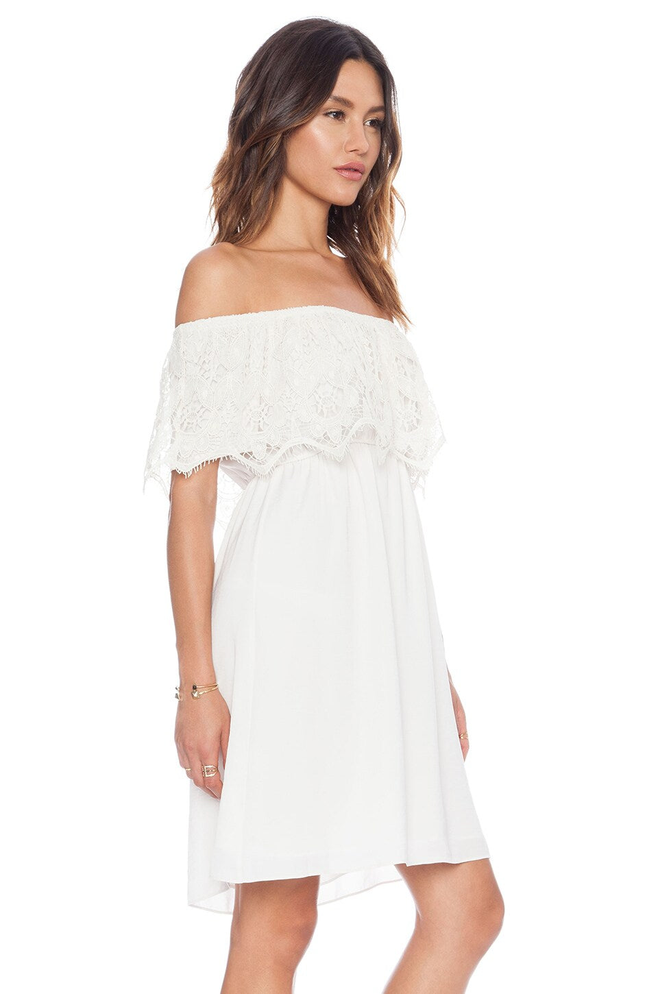 NINA MINI DRESS (OFF WHITE)-VD9276