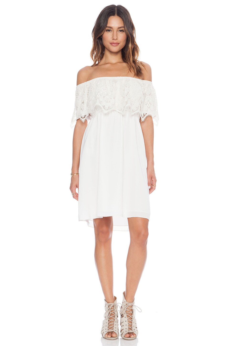 NINA MINI DRESS (OFF WHITE)-VD9276