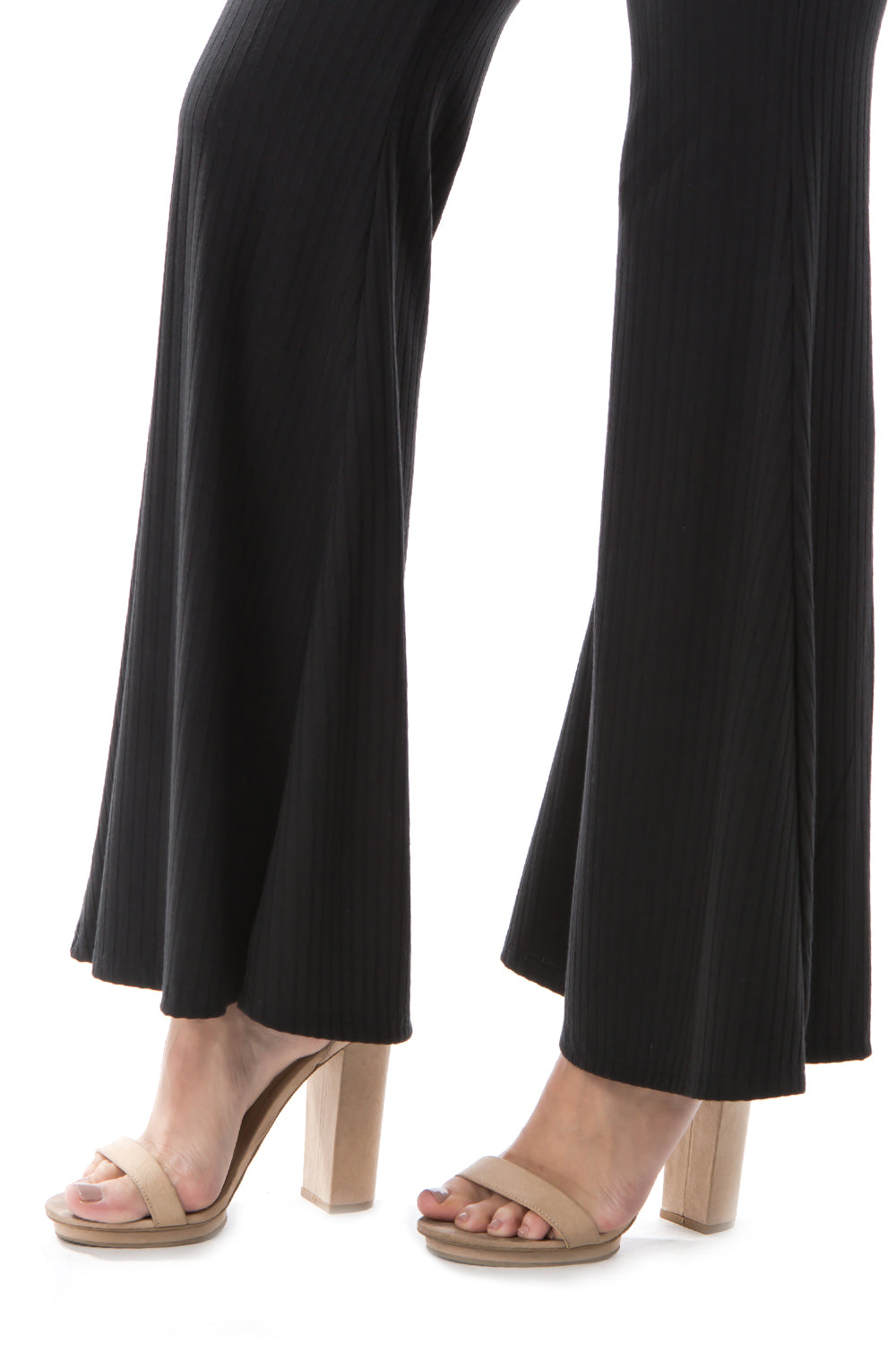 RIB PANTS (BLACK)- VP2276-RIB FABRIC