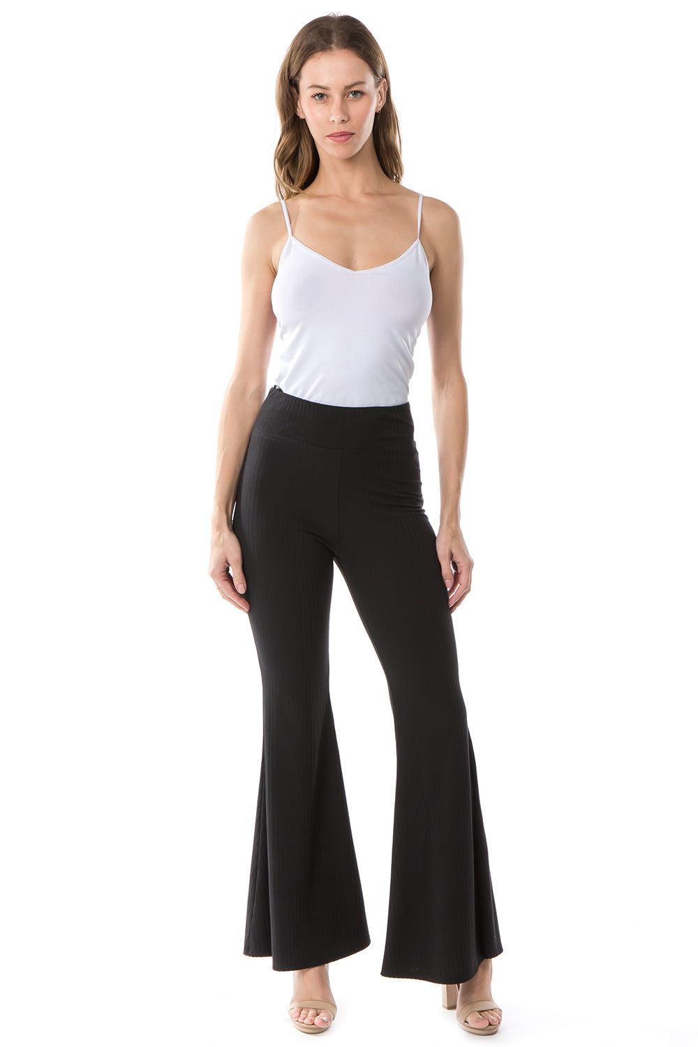 RIB PANTS (BLACK)- VP2276-RIB FABRIC