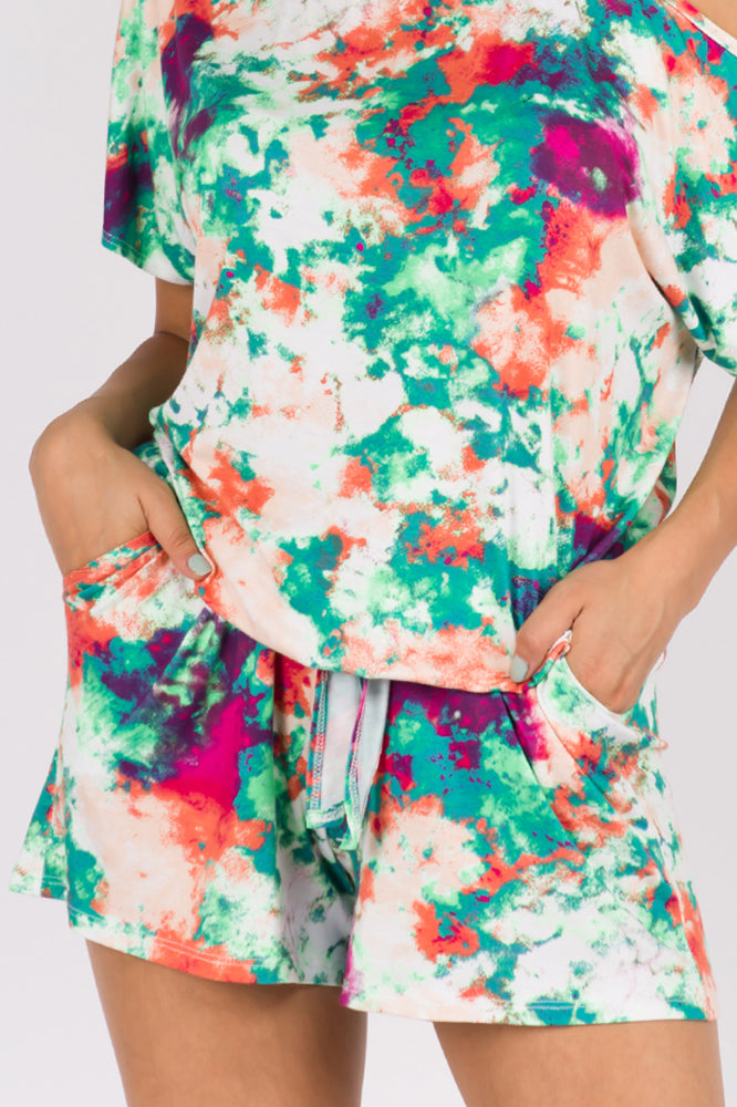 CORA SHORT PANTS (VACATION TIE DYE)- VP2759T