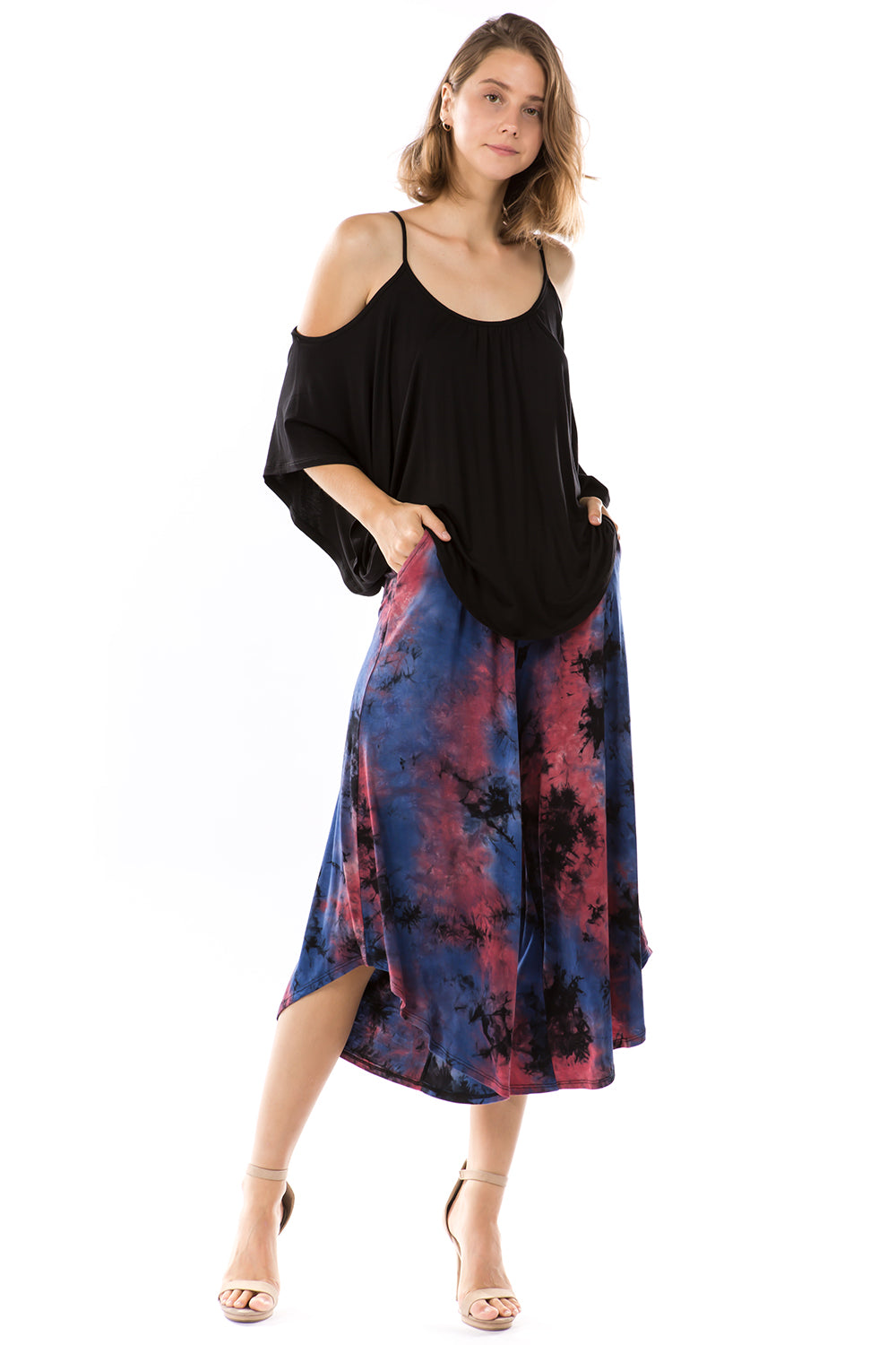 LUX PANTS (NAVY TIE DYE)-VP2777T