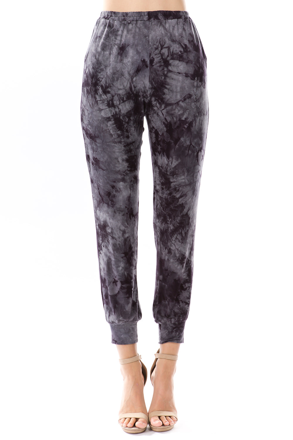 LUX JOGGER PANTS (CHARCOAL TIE DYE)-VP2780T