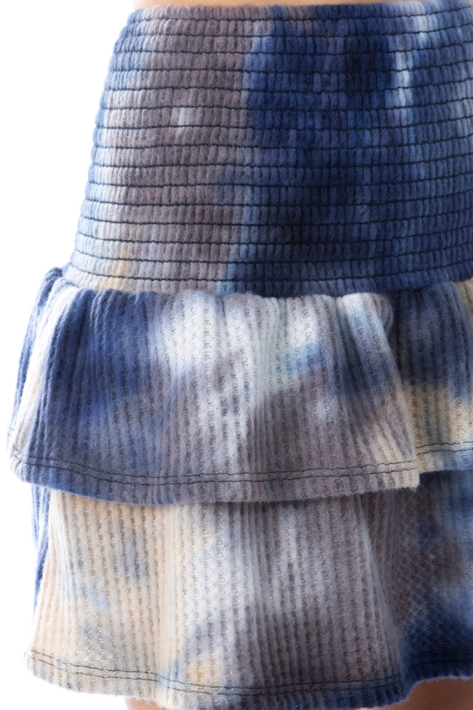 Valentina Skirt (BRUSH TAUPE BLUE TIE DYE)-VS9785
