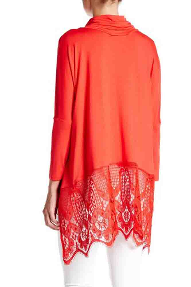 GENESSA PONCHO(DARK ORANGE)- VT1020