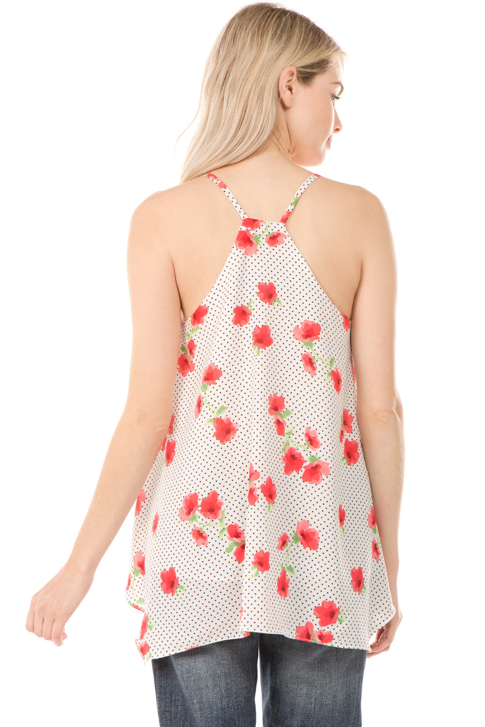 CAMI TOP (White/Small Flowers)- VT1308P