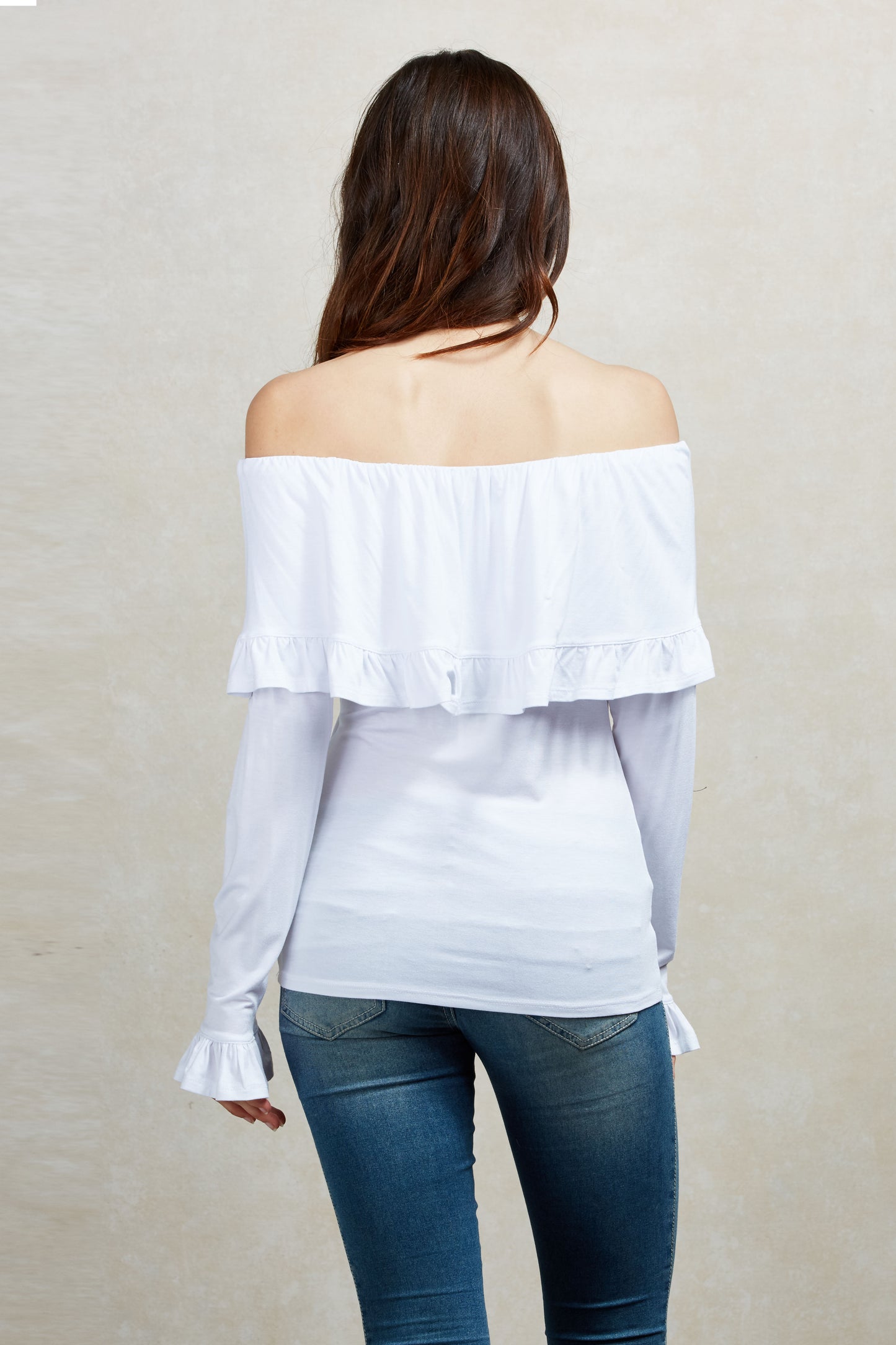 EDITA OFF THE SHOULDER TOP (WHITE)-VT1566