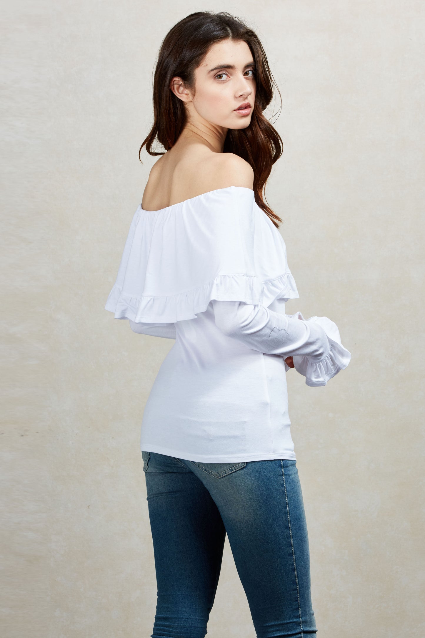 EDITA OFF THE SHOULDER TOP (WHITE)-VT1566