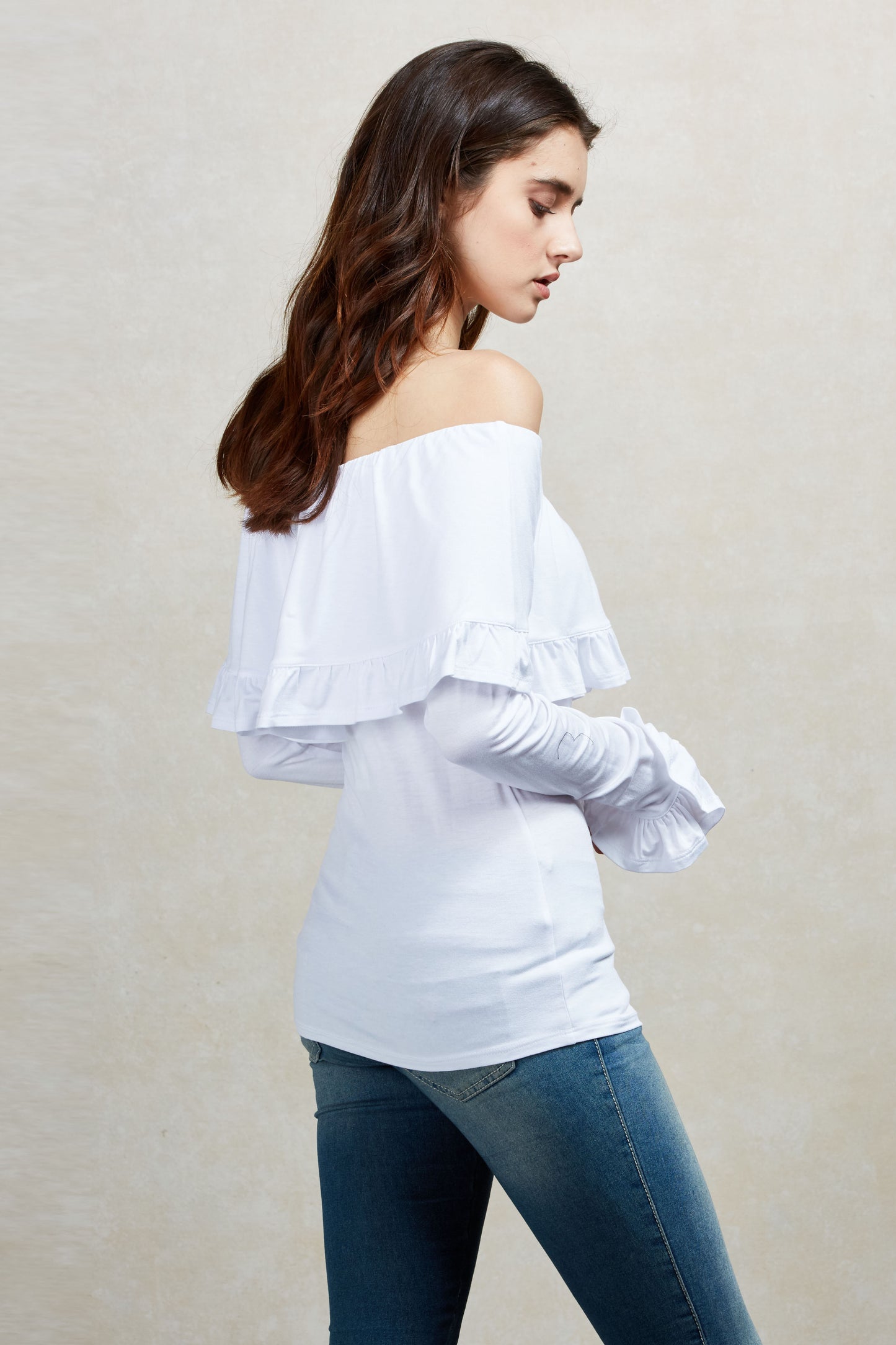 EDITA OFF THE SHOULDER TOP (WHITE)-VT1566