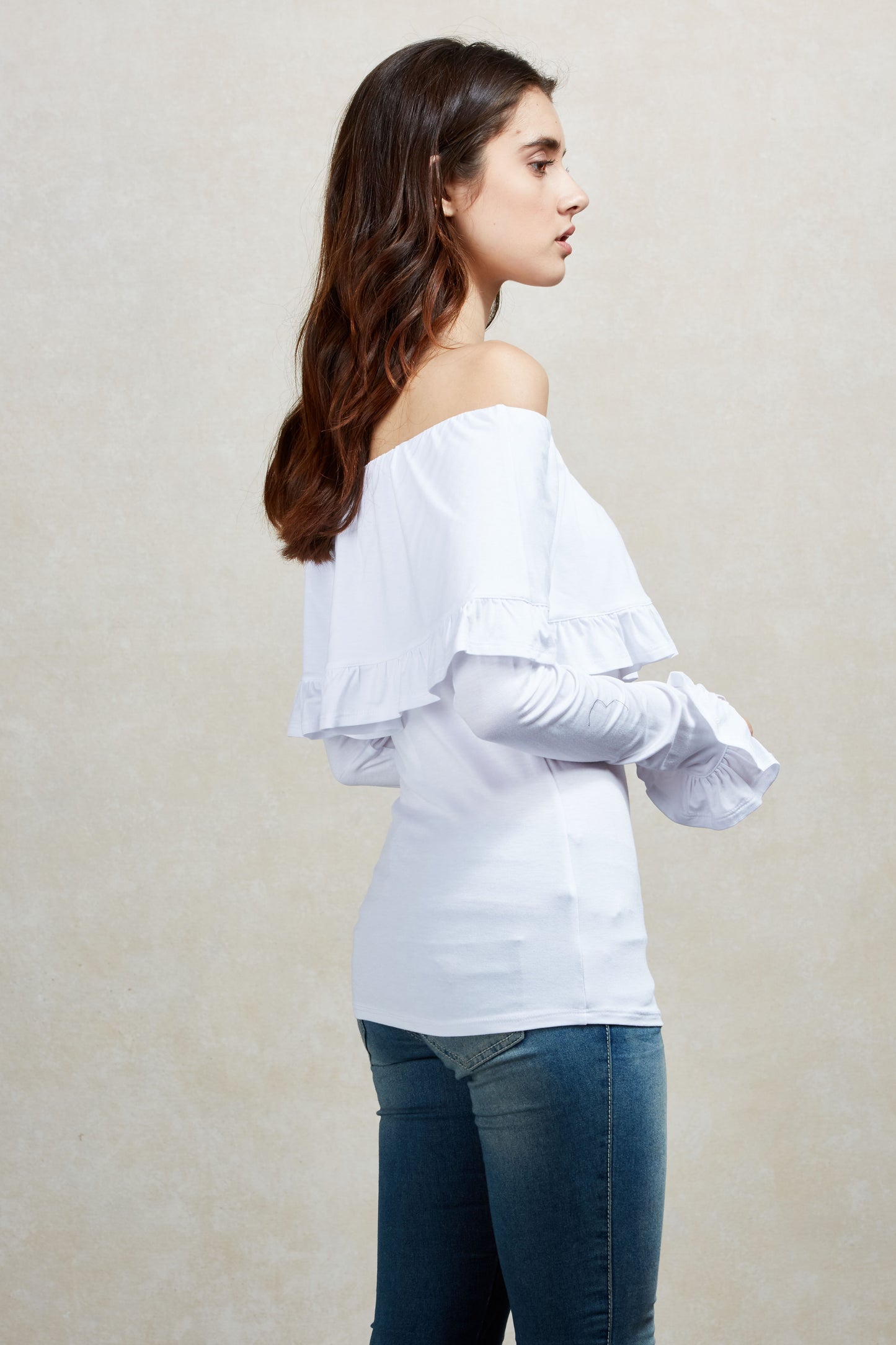EDITA OFF THE SHOULDER TOP (WHITE)-VT1566