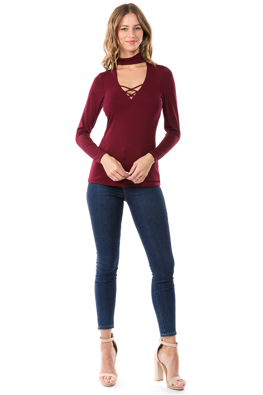 KINSEY TOP (D. WINE)- VT1583