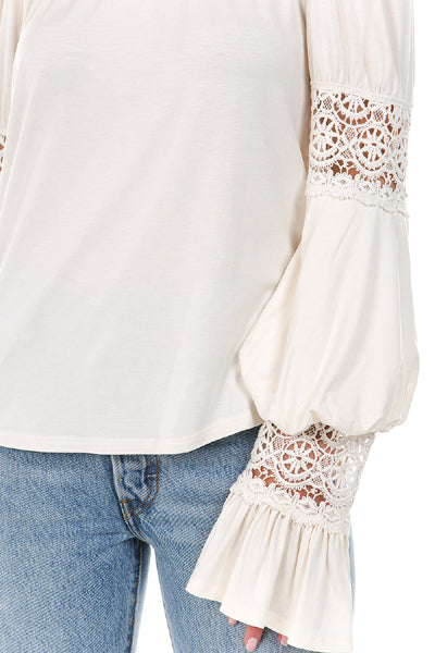 ASTRID OFF SHOULDER TOP-OFF WHITE-VT2166