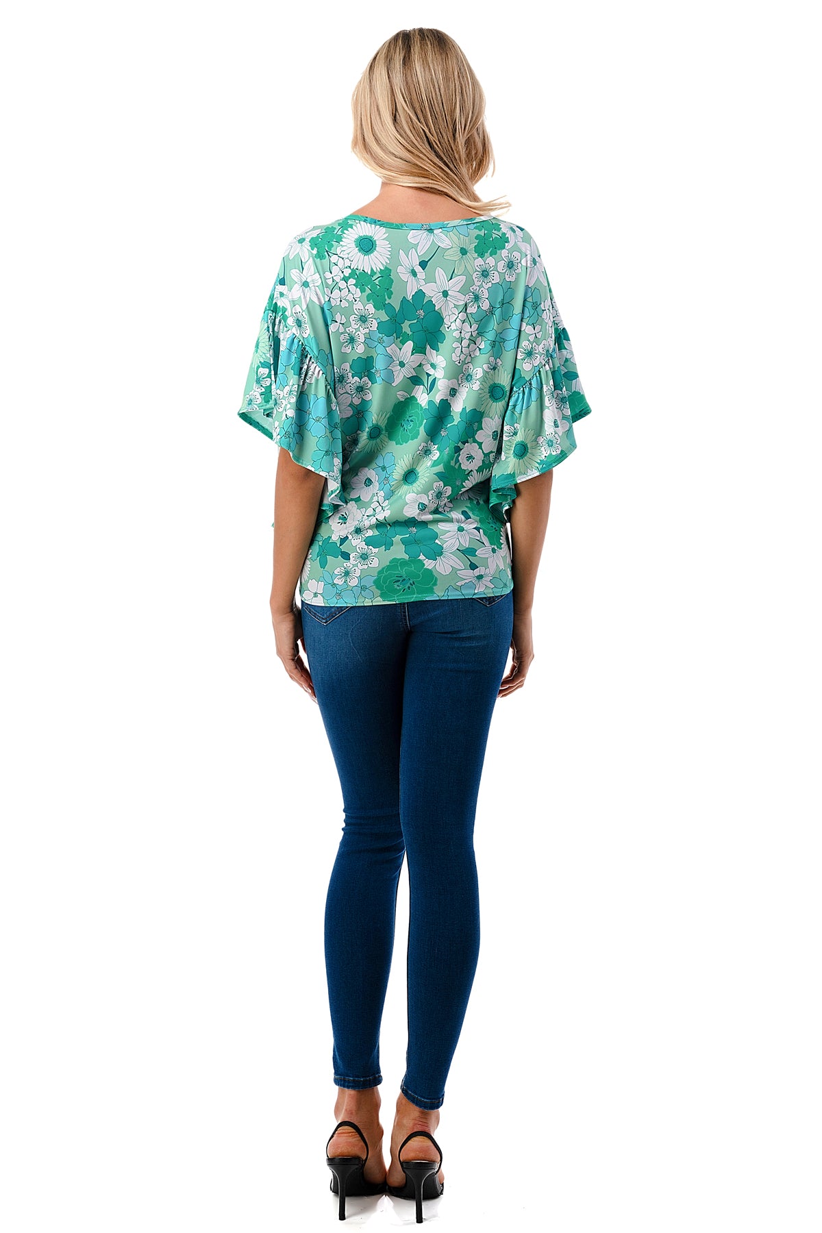 AYLA TOP (GREEN FLORAL)- VT2208