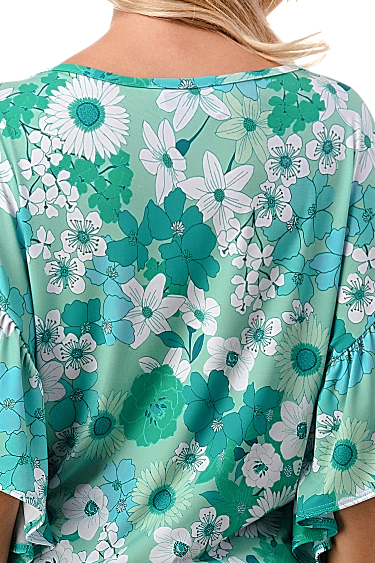 AYLA TOP (GREEN FLORAL)- VT2208