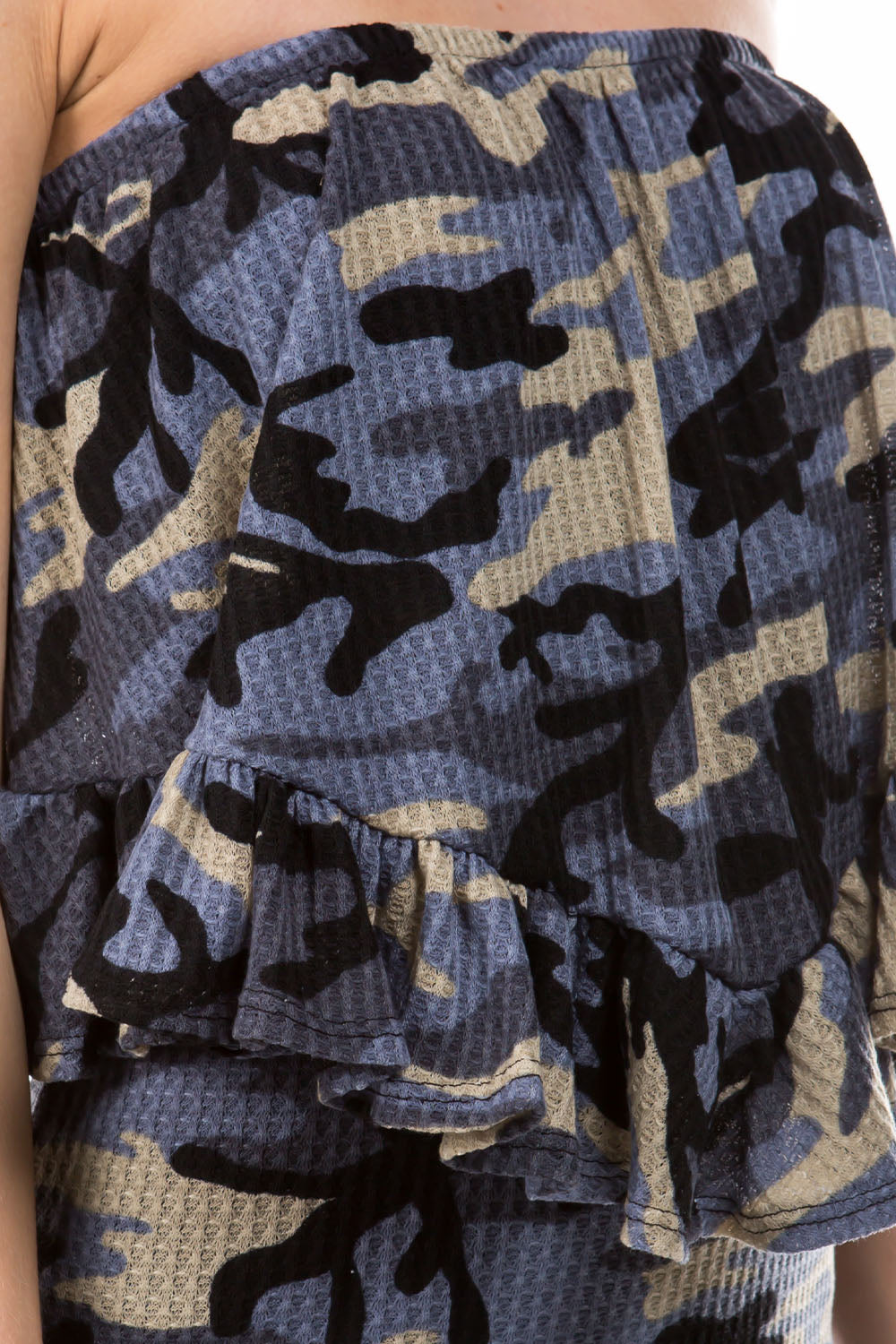 BEYONCE TUBE TOP (BLUE CAMO)- VT2408