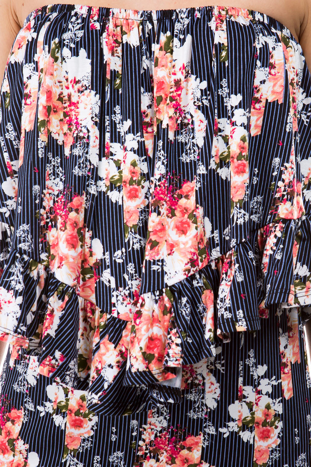 BEYONCE TUBE TOP (FLORAL PRINT)- VT2408
