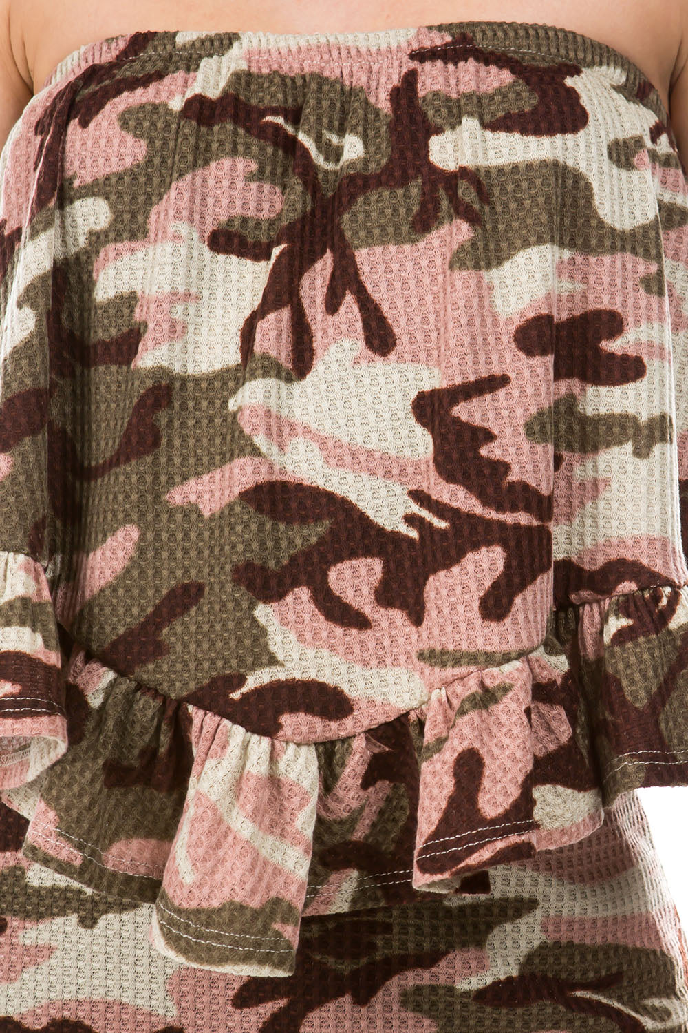 BEYONCE TUBE TOP (DESERT CAMO)- VT2408