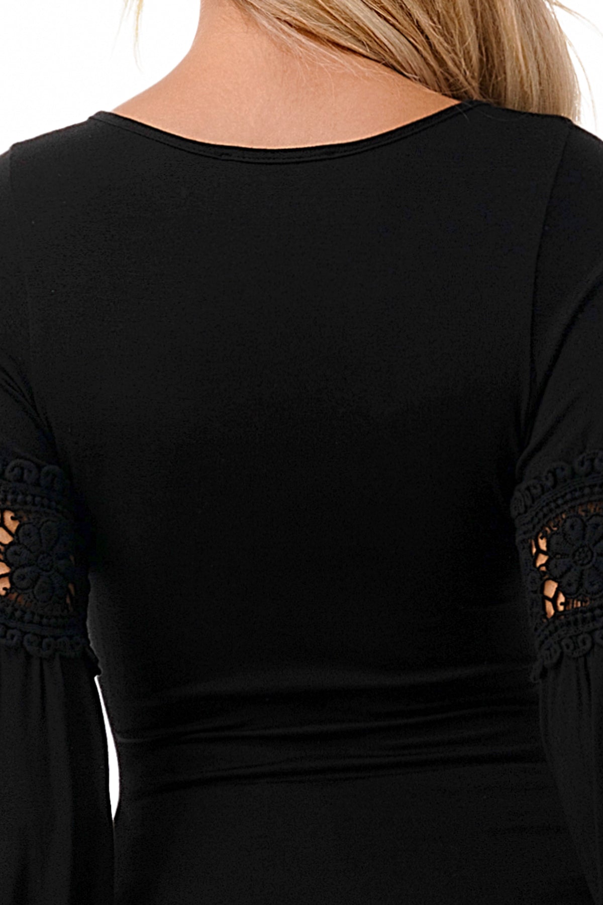 KINSLEY WRAP TOP (BLACK)- VT2436