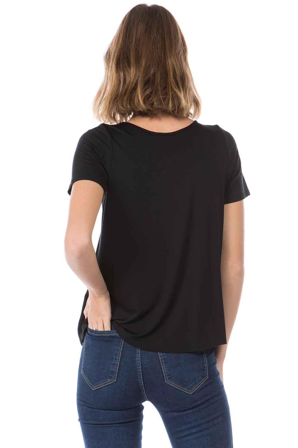 OTTILIE CROSS FRONT TOP (BLACK)- VT2469
