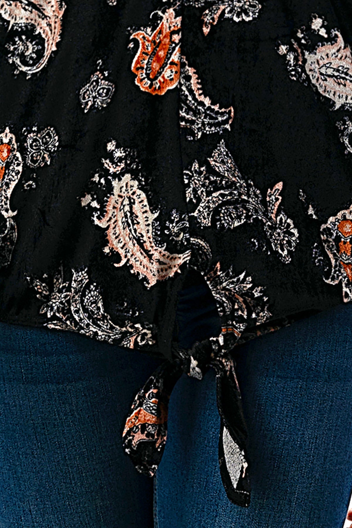 HARRIET OFF SHOULDER TOP (BLACK VELVET)- VT2509