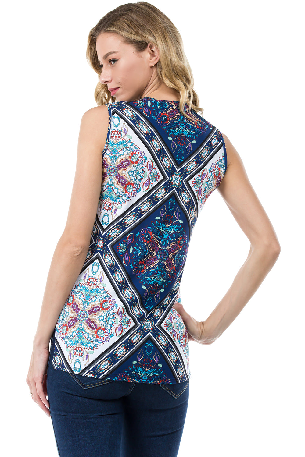 NINA FRONT TIE CAMI (MULTI)- VT2511
