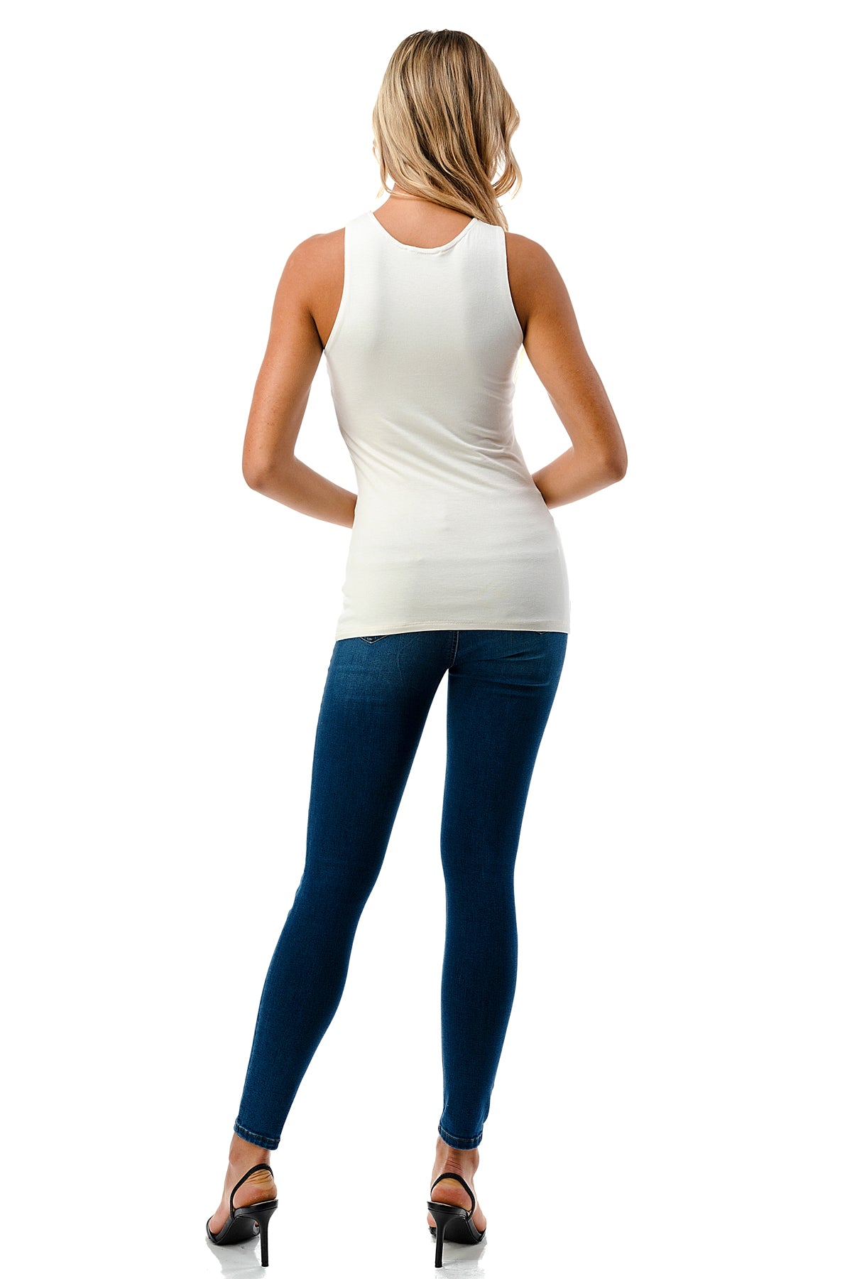 ARIA CROSS STRAP TOP (IVORY)- VT2528