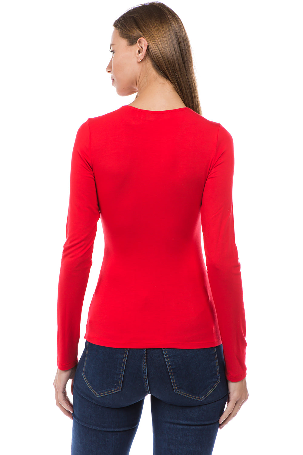 ROSALIE DOUBLE CROSS TOP (RED)-VT2592