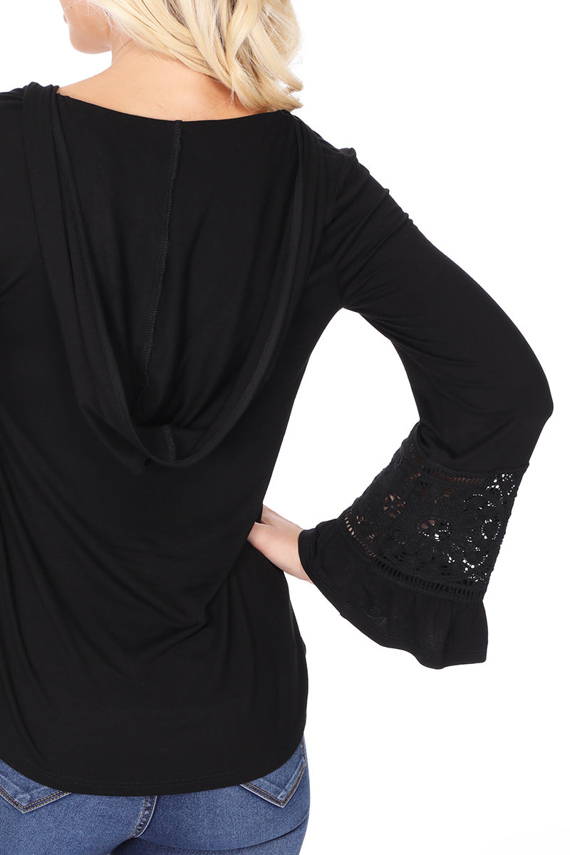 ELSIE HDDIE TOP (BLACK)-VT2631