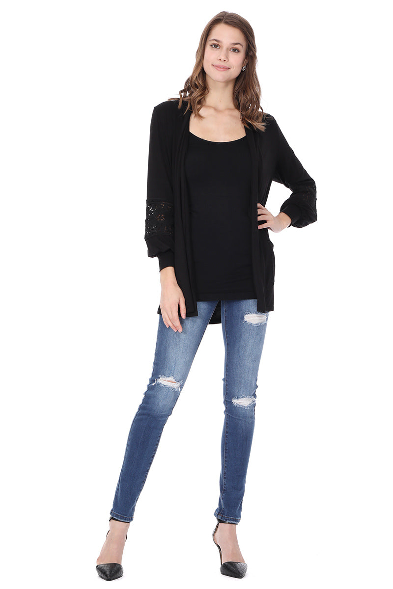 ELSIE GARDIGAN (BLACK)-VT2633