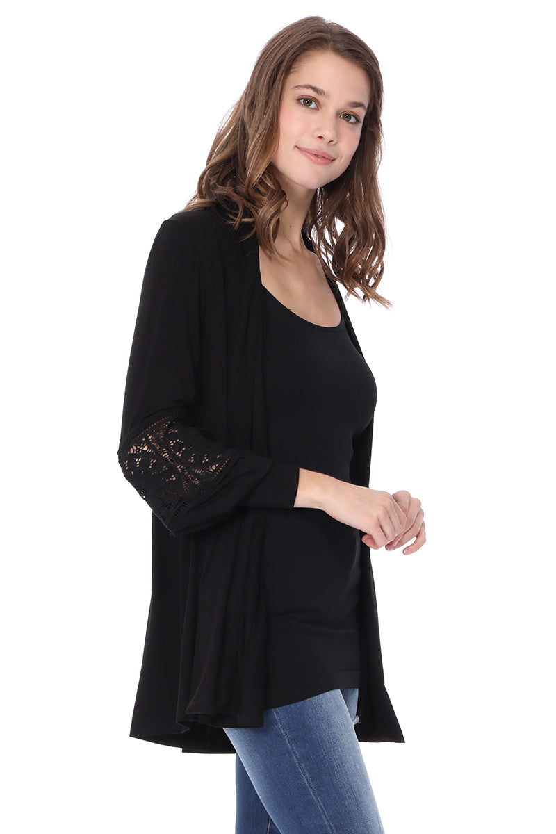 ELSIE GARDIGAN (BLACK)-VT2633