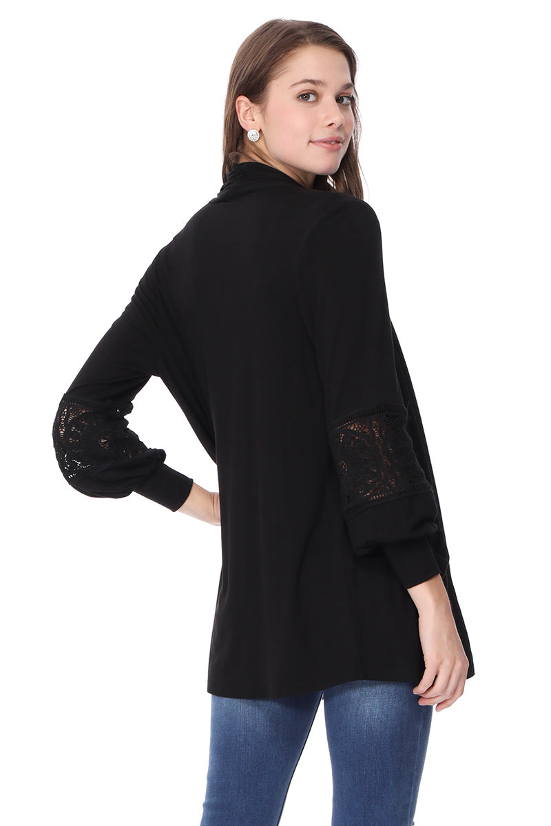 ELSIE GARDIGAN (BLACK)-VT2633