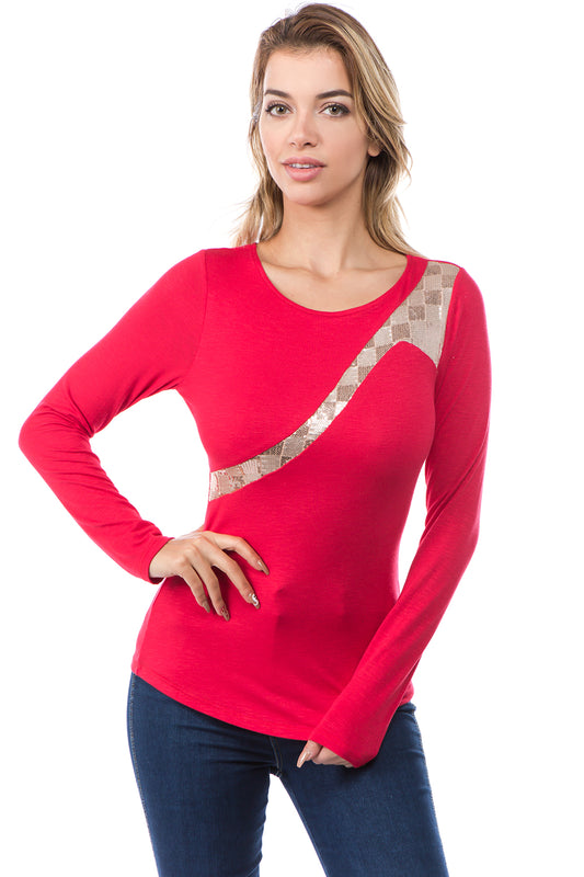 ARABELLA TOP (RED)-VT2638