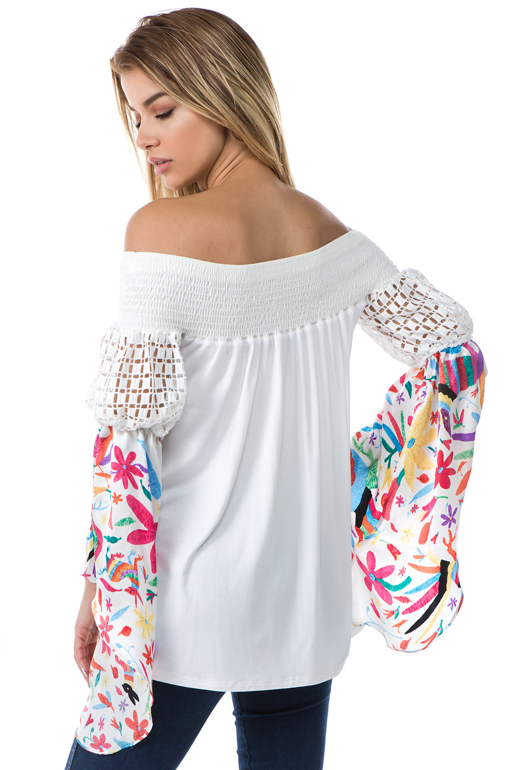 LENA OFF SHOULDER TOP (IVORY)- VT2649
