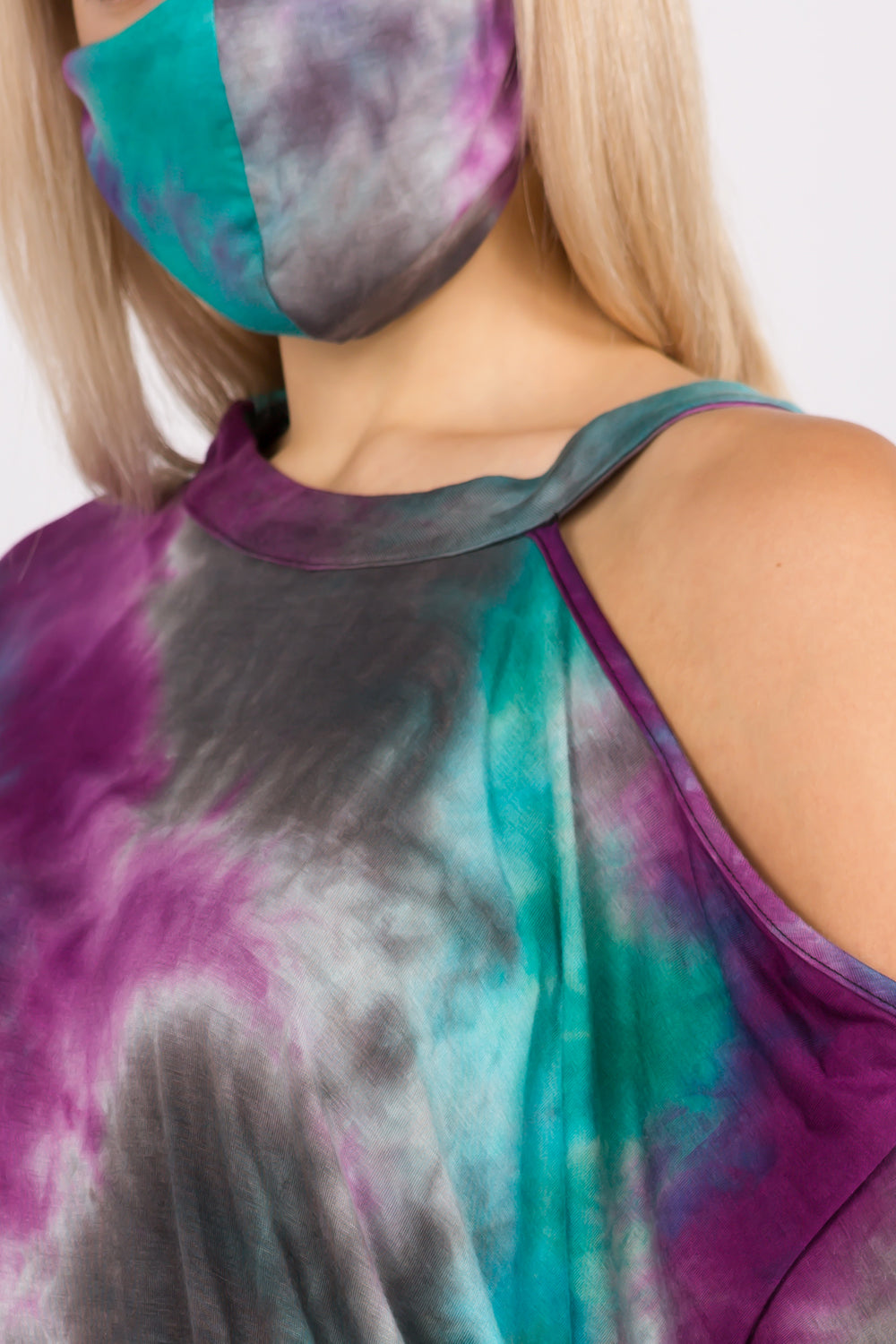 CALLA FRONT TIE TOP (AURORA TIE DYE)- VT2668T