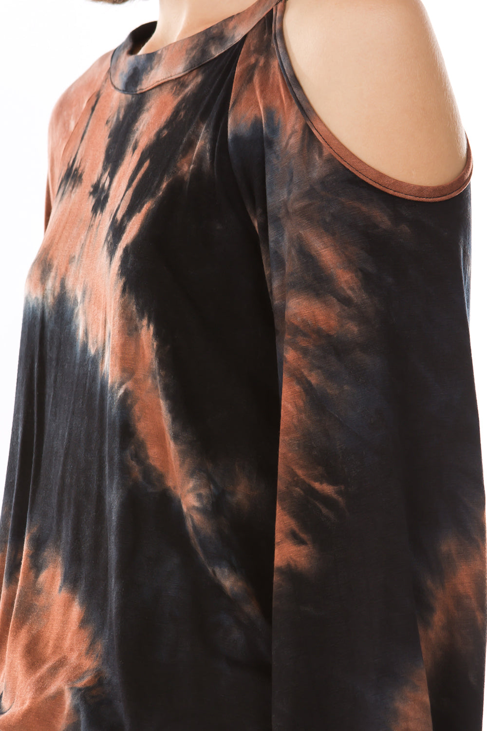 ALYSSA TOP (NEW BROWN TIE DYE)-VT2748