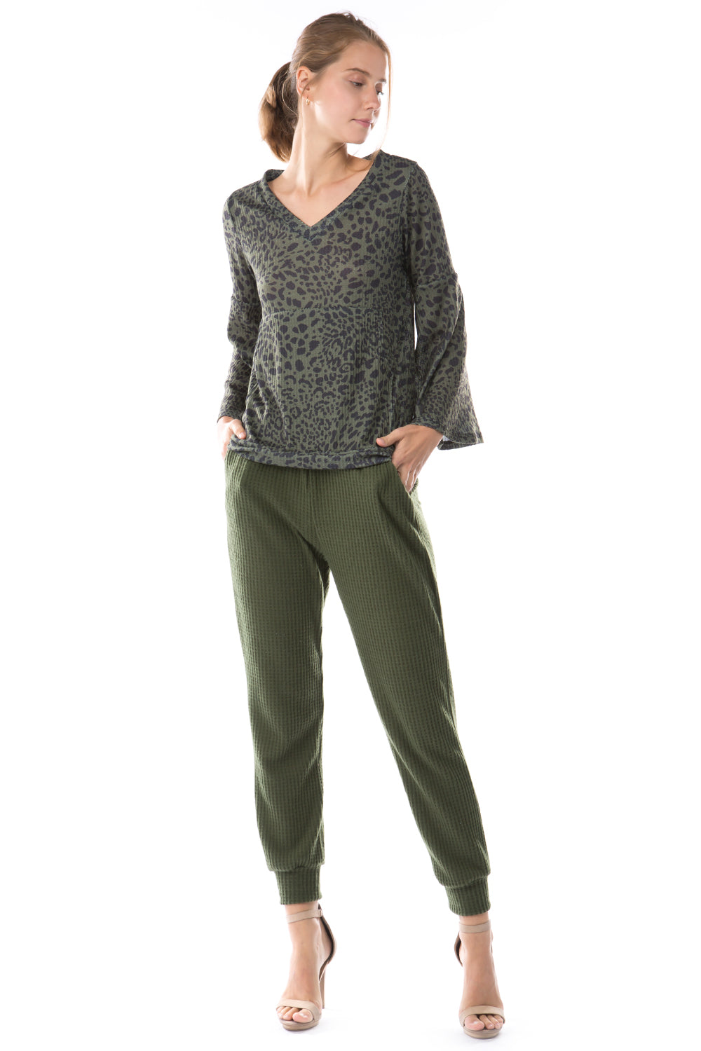 LUX JOGGER PANTS (BRUSH OLIVE)-VP2780