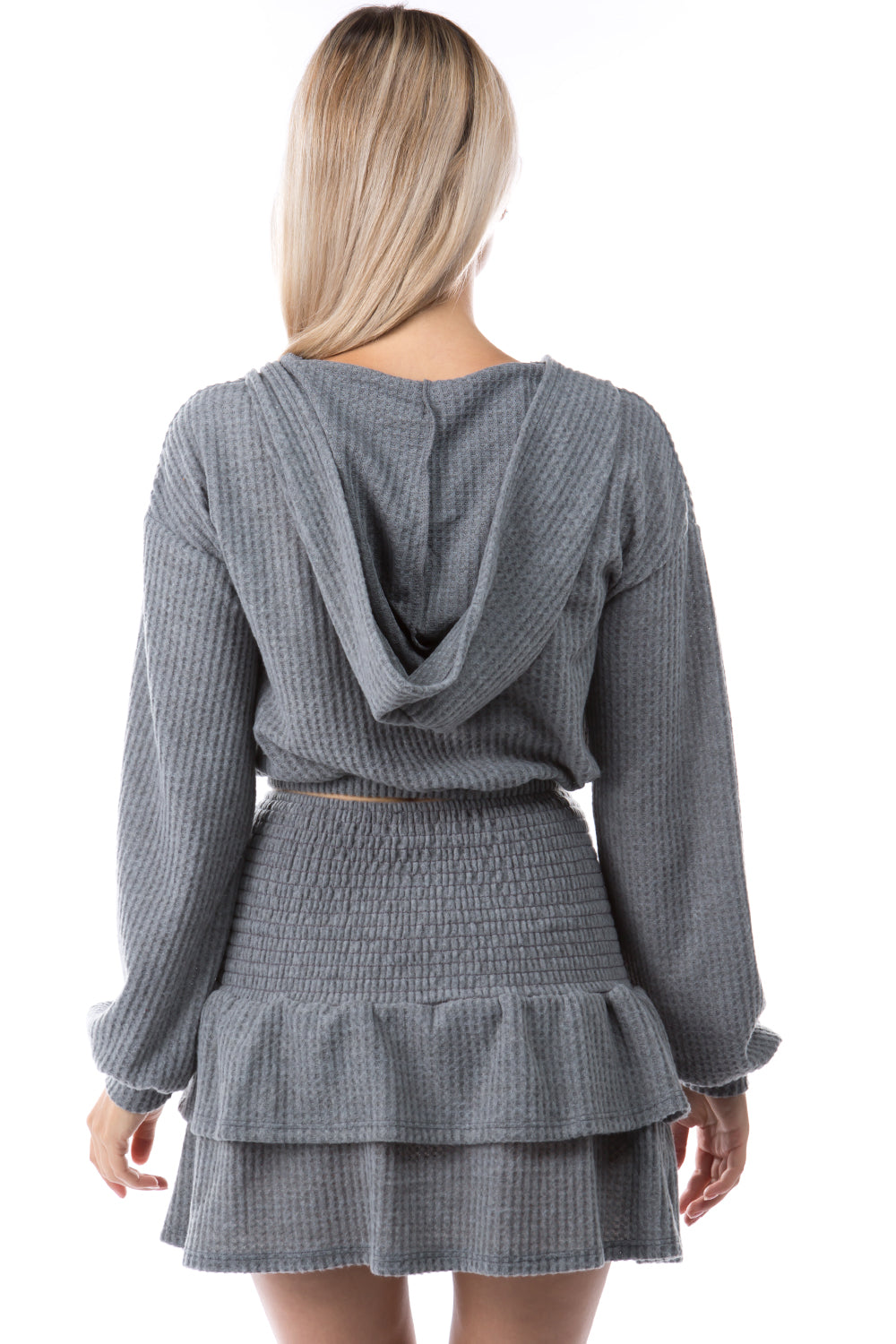 EDITH HOOD CROP TOP (BRUSH GREY)-VT2801