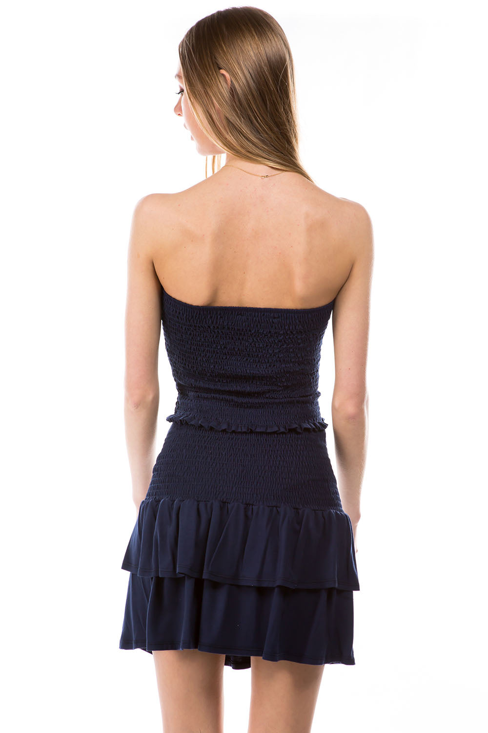 MILA TUBE TOP (NAVY)- VT2901