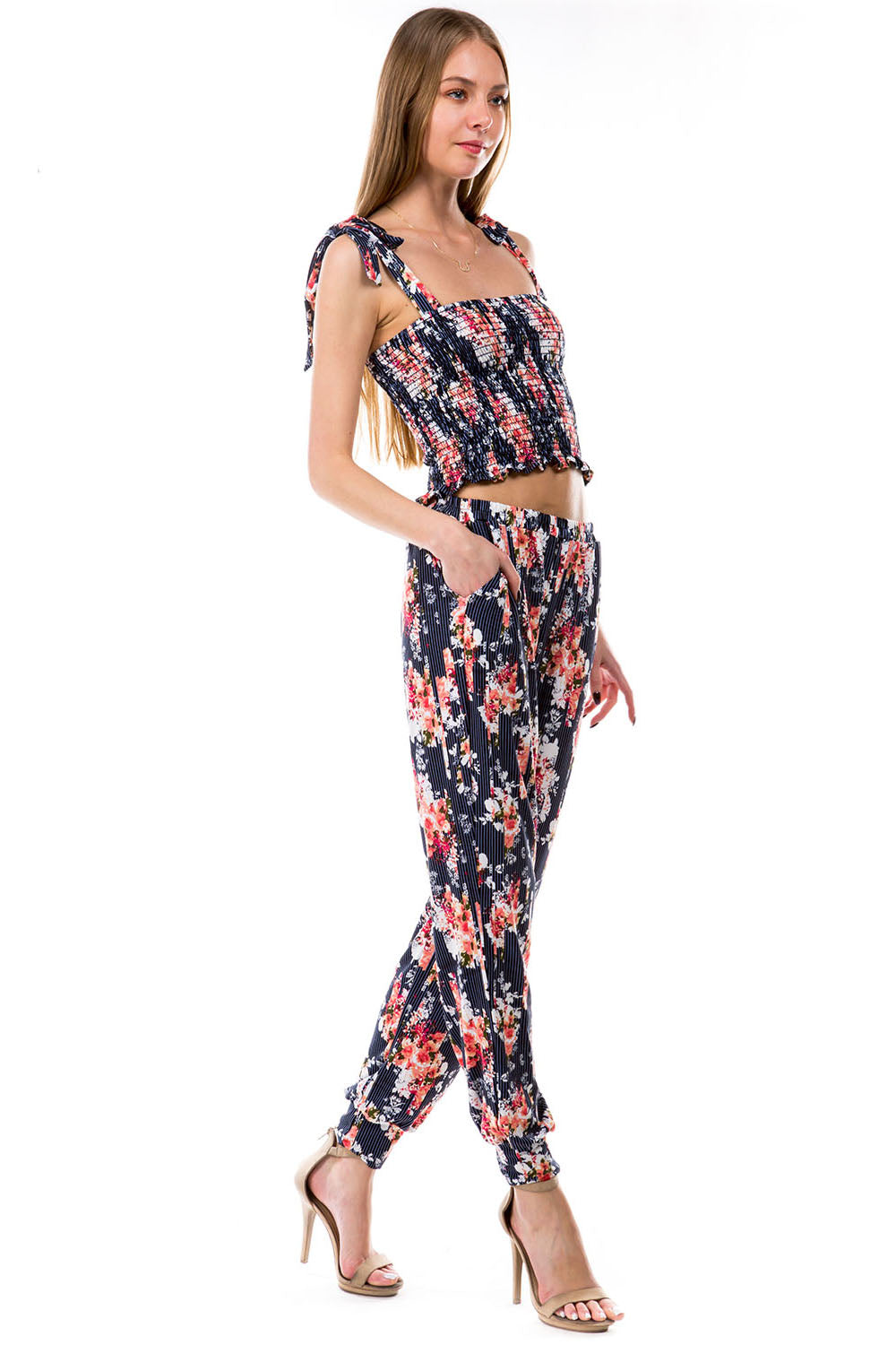 STELLA TUBE WITH STRAP TOP (FLORAL PRINT)- VT2914