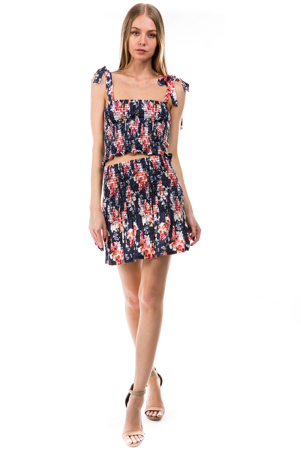 STELLA TUBE WITH STRAP TOP (FLORAL PRINT)- VT2914