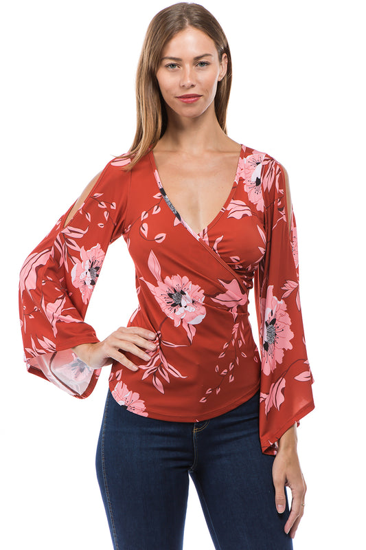 KELSEY TOP (WINE)-VT8290