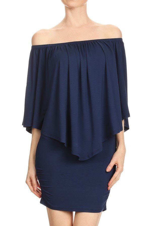MINA CONVERTIBLE DRESS (RED, NAVY, BURGUNDY, OLIVE, MOCHA, GREY)-JD7081