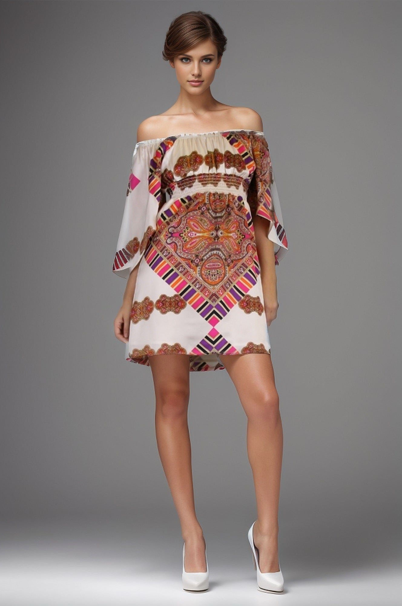 BALTHAZAR BELL SLEEVE DRESS-D7327
