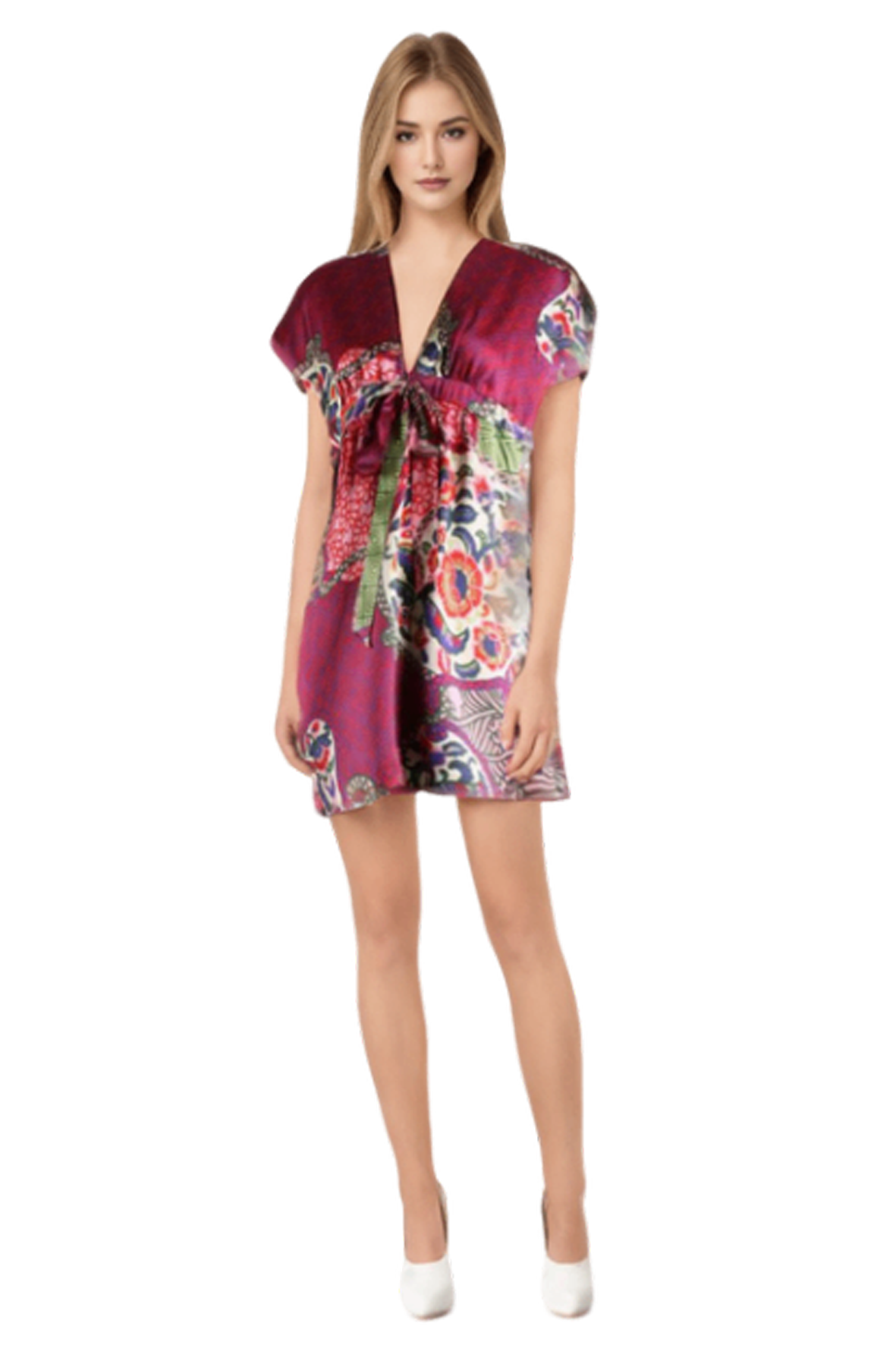 JASMINE SLEEVELESS DRESS (RED)- D7683